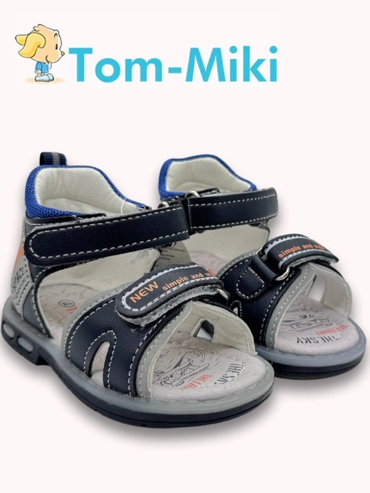 Кожаные сандалии для мальчика TOM.M, анатомические, размеры 17-23