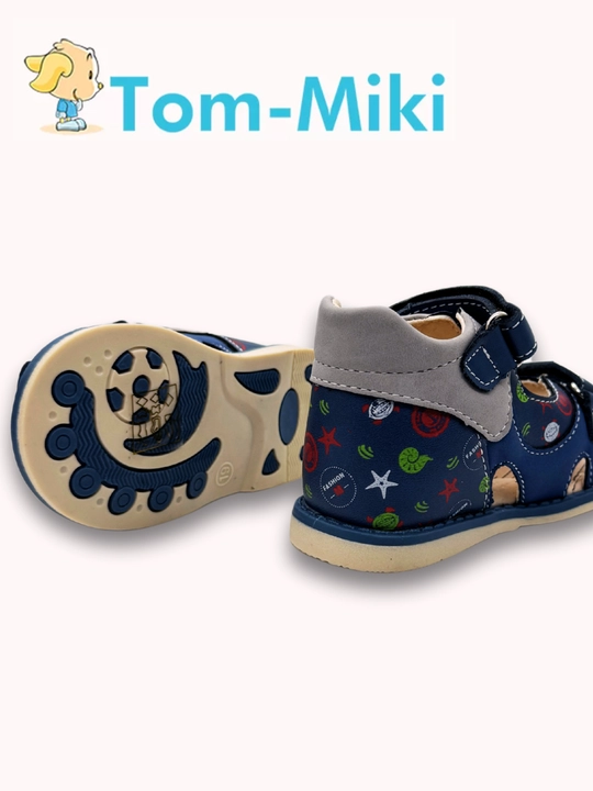Кожаные сандалии для мальчика TOM.M, анатомические, размеры 17-23