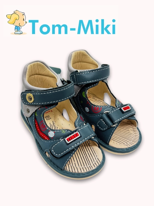 Кожаные сандалии для мальчика TOM.M, анатомические, размеры 17-23