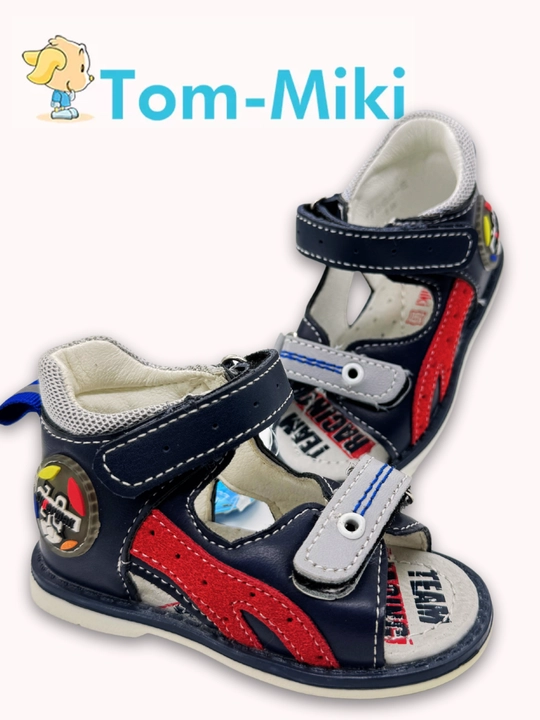 Кожаные сандалии для мальчика TOM.M, анатомические, размеры 17-23