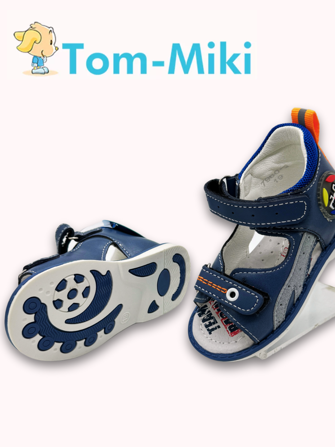 Кожаные сандалии для мальчика TOM.M, анатомические, размеры 17-23