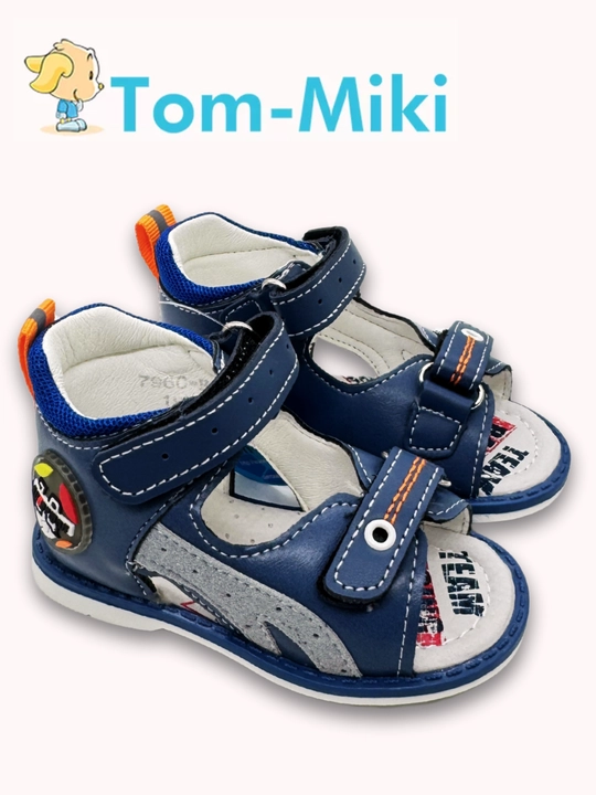 Кожаные сандалии для мальчика TOM.M, анатомические, размеры 17-23