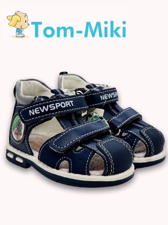 Кожаные сандалии для мальчика TOM.M, анатомические, размеры 17-23