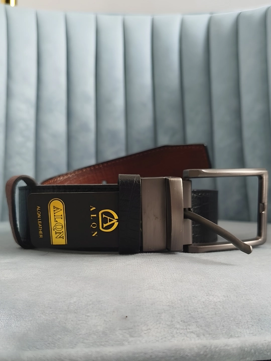 Ремень для мужчин Alon Leather из кожи, с двусторонним использованием, 110/125 см
