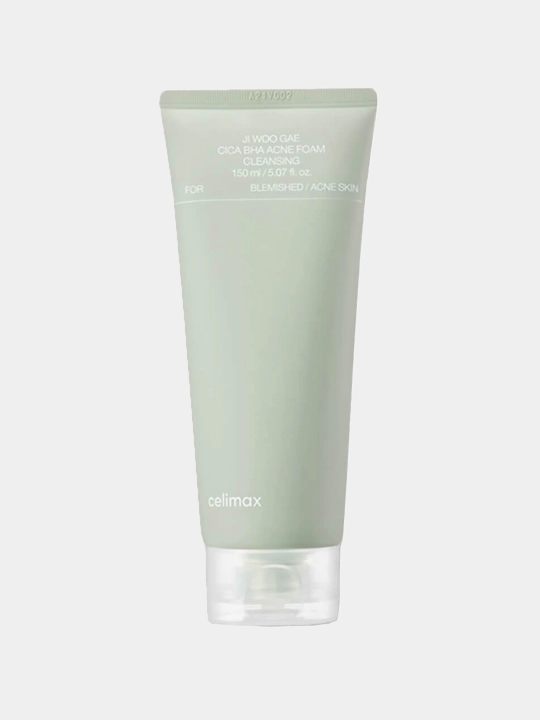 Muammoli teri uchun ko'pik Celimax Ji Woo Gae Cica BHA Acne Foam Cleansing Foam - 