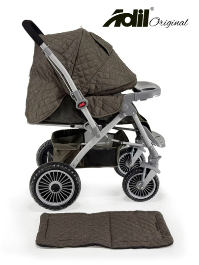 Коляска детская Adil, всесезонная, прогулочная — KIDS974-562H-ШОКОЛ