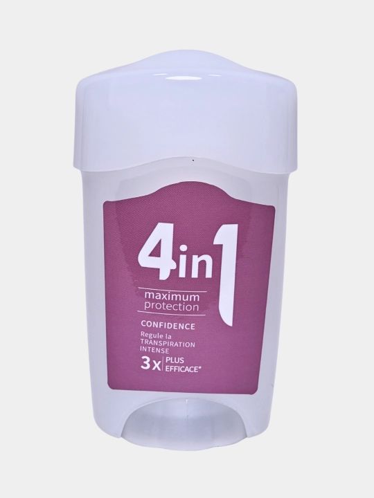 Quruq va chidamli dezodorant-стик, 4 tasi 1 da, terlashdan maksimal himoya, 48 soat, 45 g