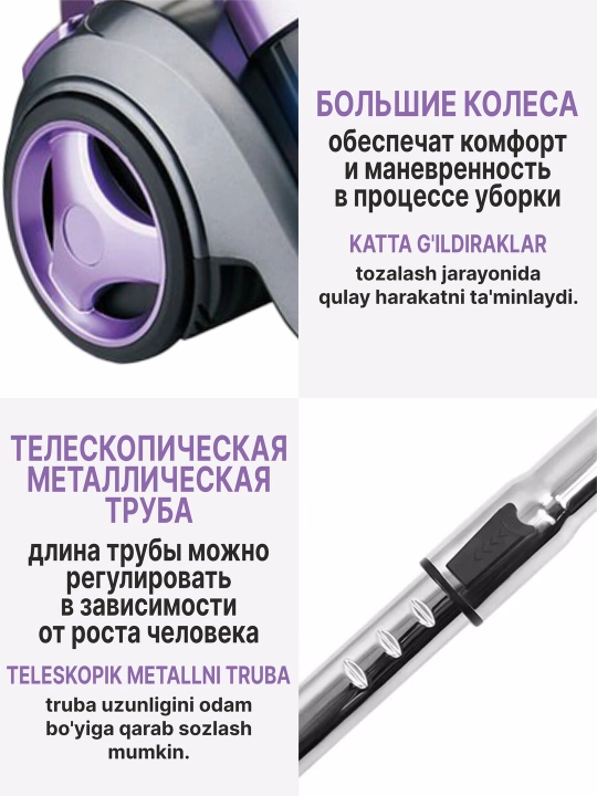 Пылесос для дома RAF, с контейнером, HEPA фильтр