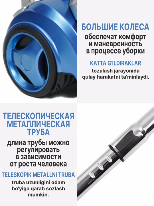 Пылесос для дома RAF, с контейнером, HEPA фильтр