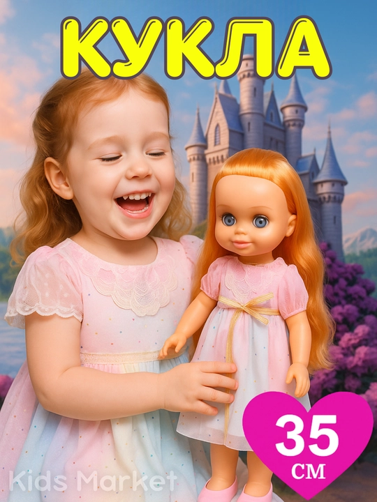 Кукла детская, для коляски May May girl, 35 см  - 