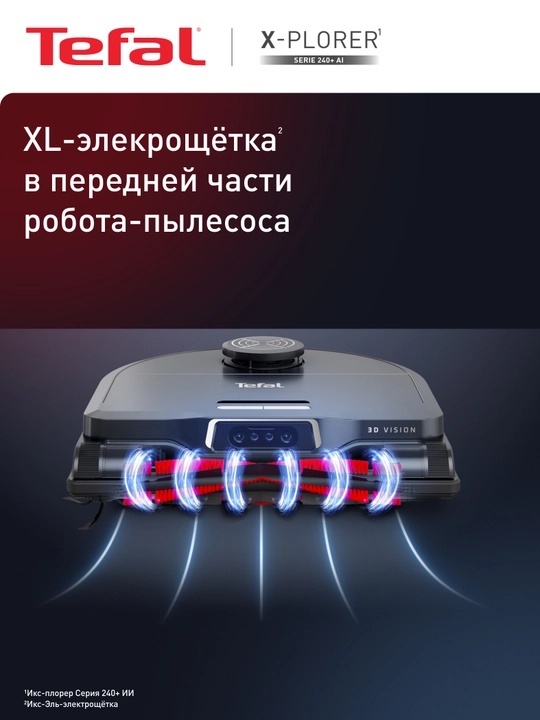 Робот пылесос Tefal X-PLORER Serie 240+Animal & Allergy RG9695WH