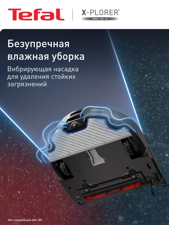 Робот пылесос Tefal X-PLORER Serie 240+Animal & Allergy RG9695WH