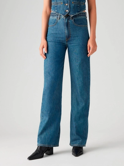 Джинсы женские Levi's RIBCAGE WL BRAIDED BIG YIKES
