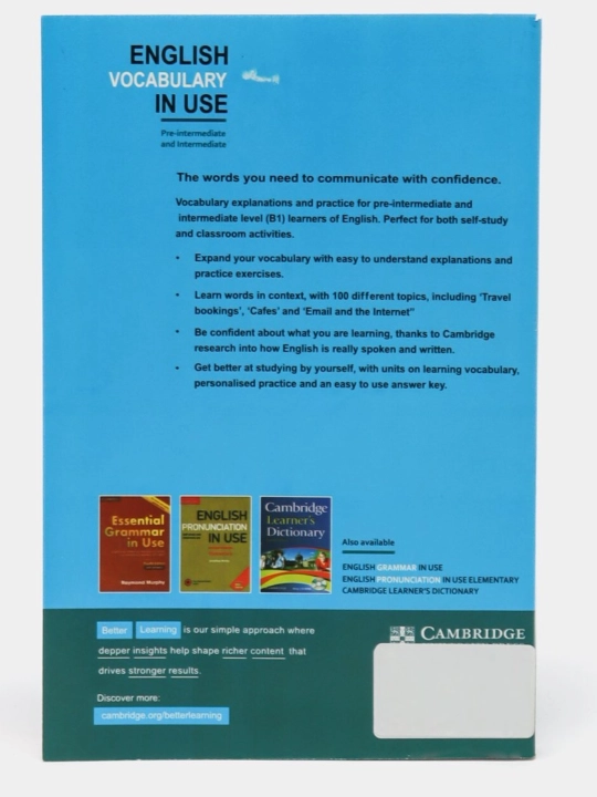 English vocabulary in USE, руководство по изучению английского языка Сambridge, multilevel