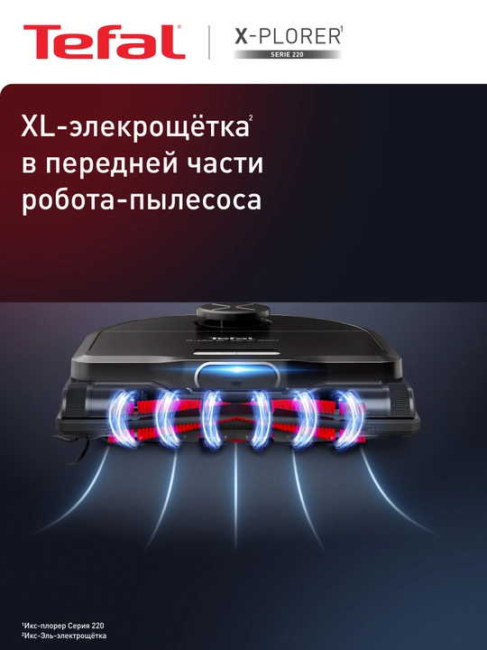 Робот-пылесос Tefal X-PLORER Serie 220 Animal & Allergy RG9475WH