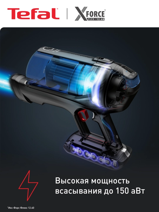 Беспроводной пылесос Tefal X-Force Flex 12.60 Aqua Auto TY98C0WO