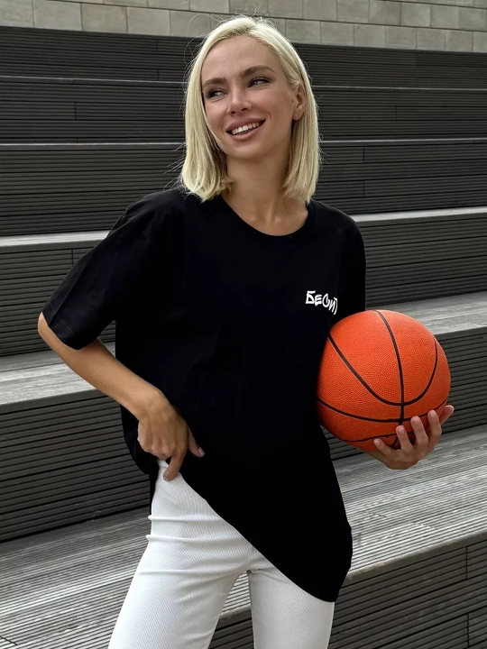 Футболка оверсайз с надписью (OVERSIZE) T-Sod