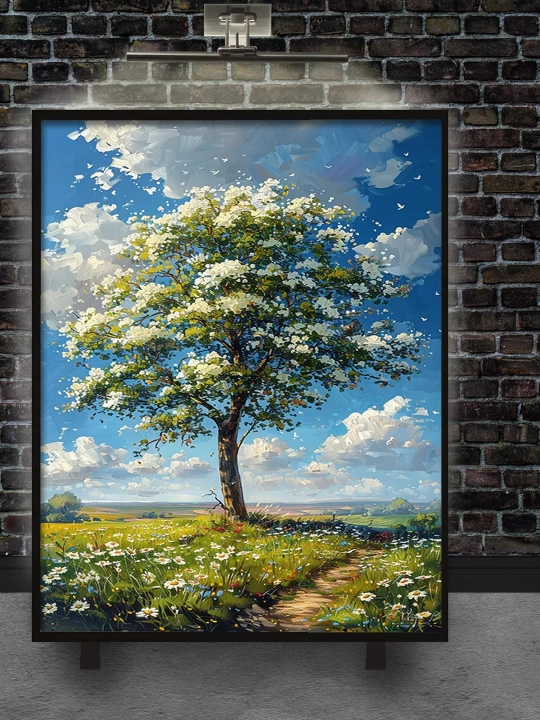 Interyer rasm ARTERY, holstga bosilgan kartina, yog‘och podramnikli poster, 40×50 sm - 