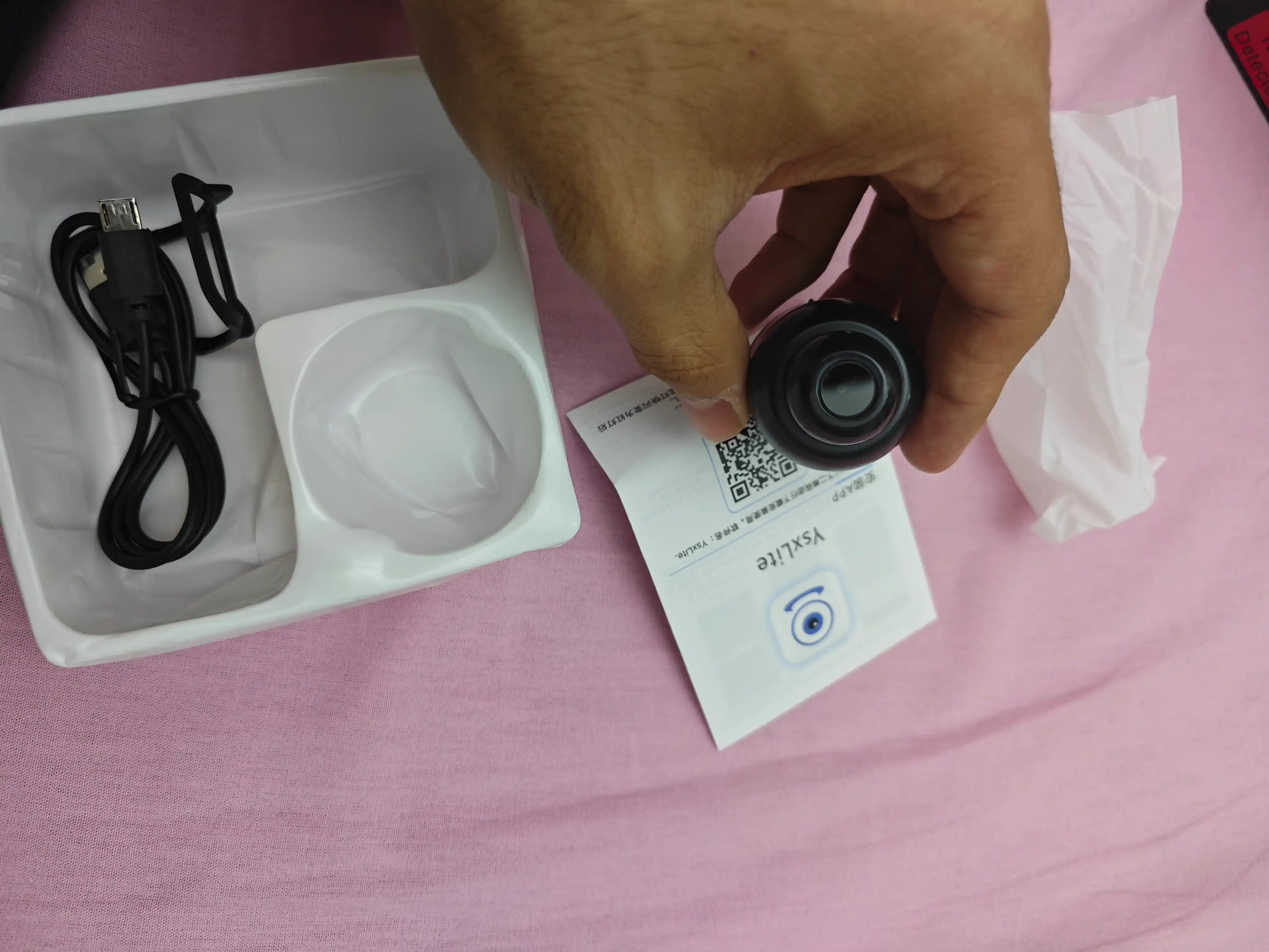 Mini Wi-Fi kamera X5, o'rnatilgan akkumulyator bilan