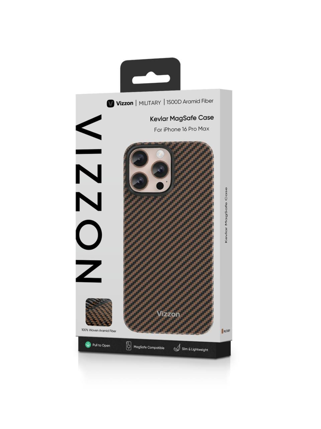 IPhone 16 Pro Max / 16 Pro uchun g'ilof, VIZZON