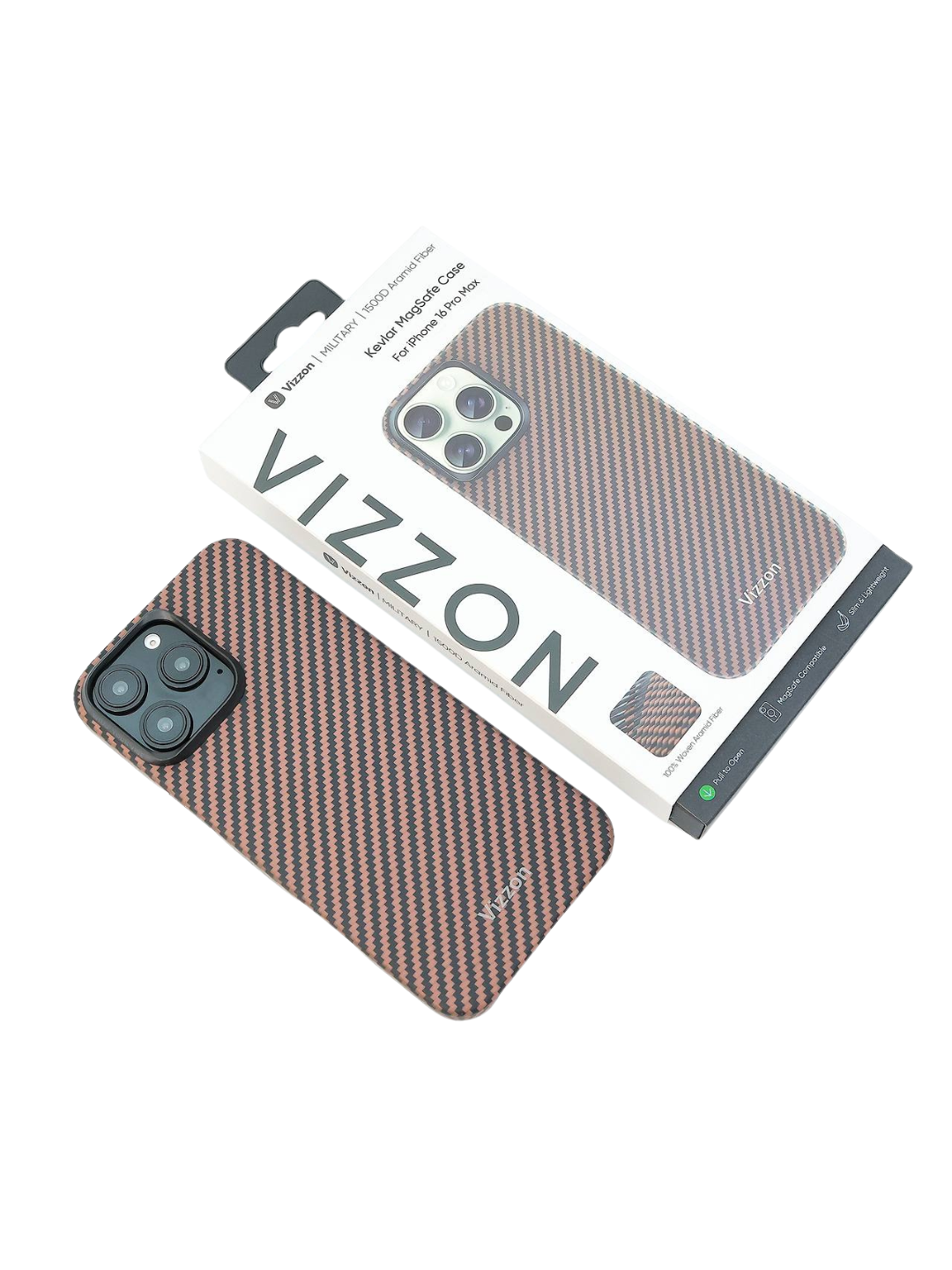 IPhone 16 Pro Max / 16 Pro uchun g'ilof, VIZZON - 