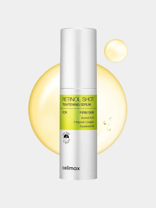 Retinol va mikro ignalar bilan zardob Celimax Retinol Shot Tightening Serum