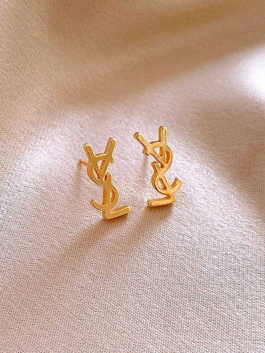 Серьги, сердце, клевер, бижутерия, женские, вишня, жемчуг, YSL