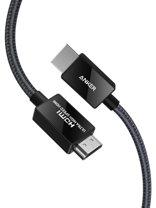 Anker HDMI 2.1 кабель 8K@60Hz, 2 м — ультраскоростной 48 Гбит/с, HDR, eARC, Dolby Atmos - 