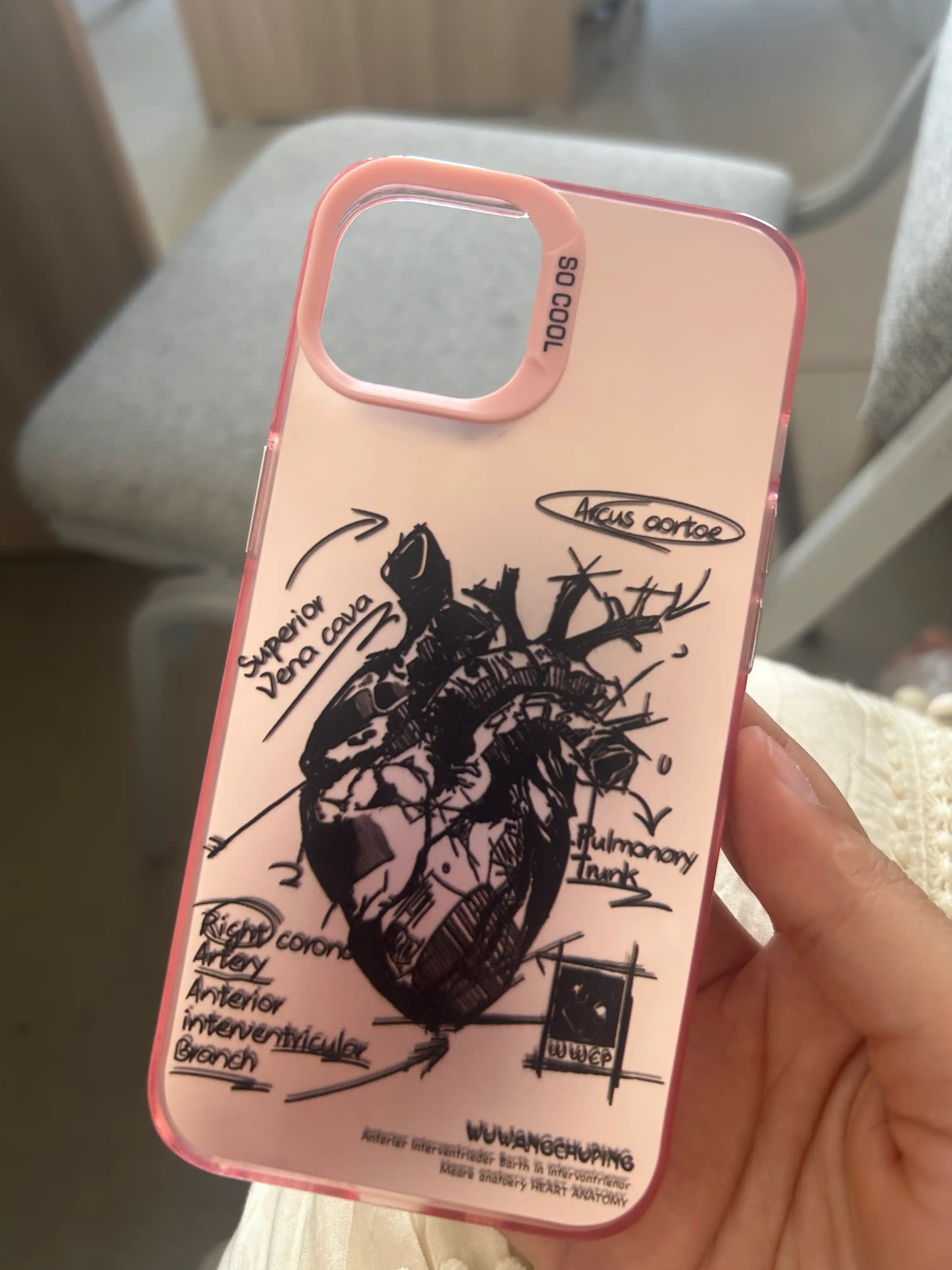 Тонкий силиконовый чехол Heart, для iPhone 12 / 13 / 14 / 15 / 16 Pro, Pro Max