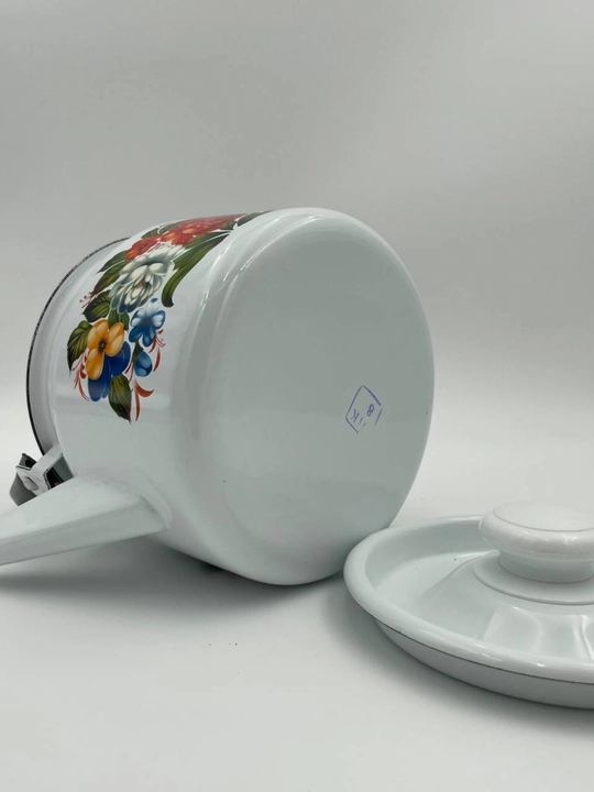 Чайник с крышкой, чайник заварочный, 2.0 л, эмалированный