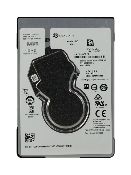 Жёсткий диск 500 GB Seagate SATA HDD 2.5, для ноутбука и ПК