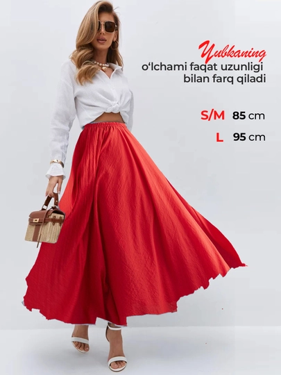 Ayollar uchun yubka, uzun jatka ELLY FASHION - 