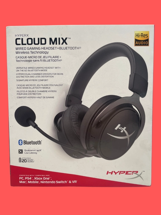  Проводные и Bluetooth HyperX Cloud MIX наушник и для игр и музыки  3.5 mm, Hi-Res Audio