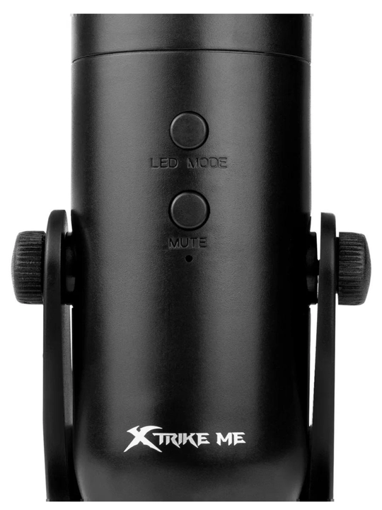 Xtrike Me XMC-03 RGB USB mikrofon — tiniq ovoz, MUTE tugma va shovqinsiz aloqa