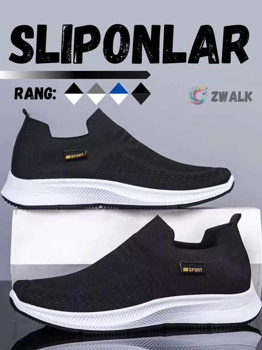 Erkaklar uchun ZWALK slipon krossovkalari, doimiy, yozgi