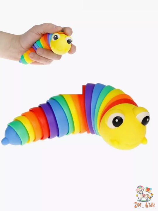 Игрушка саламандра, гусеница, слизняк антистресс