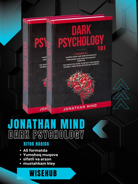 Dark Psychology 3 Books in 1, Jonathan Mind английский язык - 