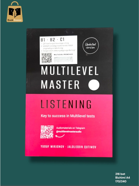 "Multilevel Master" - Yusuf Mirjonovdan IELTS va CEFR uchun kompleks tayyorgarlik - 