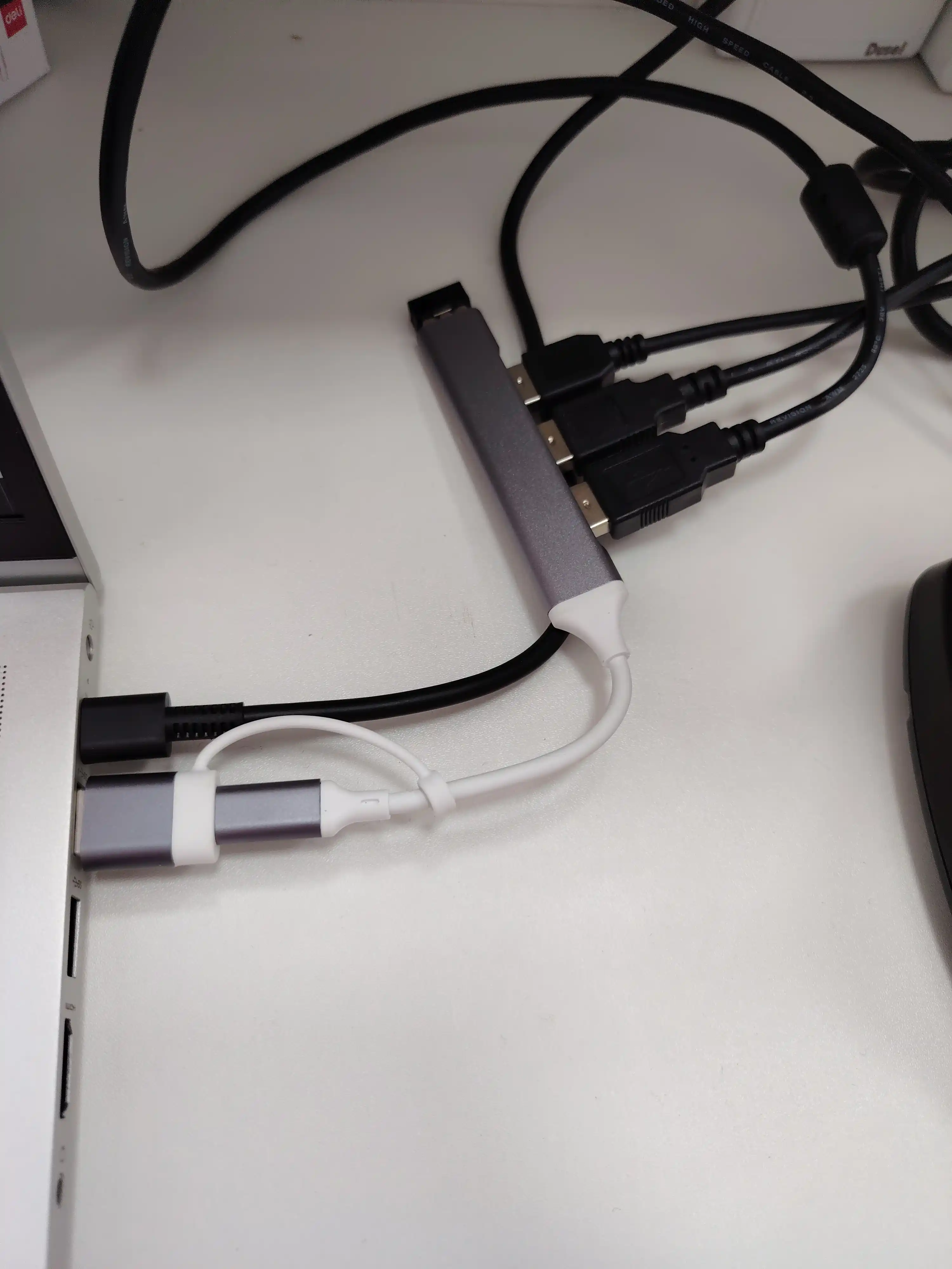 4 portli hub-konsentrator, USB port, Type-C port, USB + Type-C port USB hub 3.0