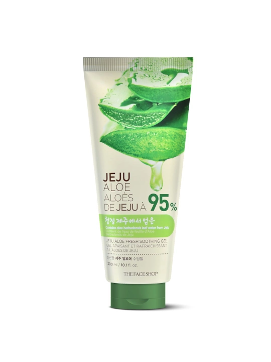 Yuz va tana uchun tetiklashtiruvchi va tinchlantiruvchi jeju aloe geli 95%, 300 ml - 