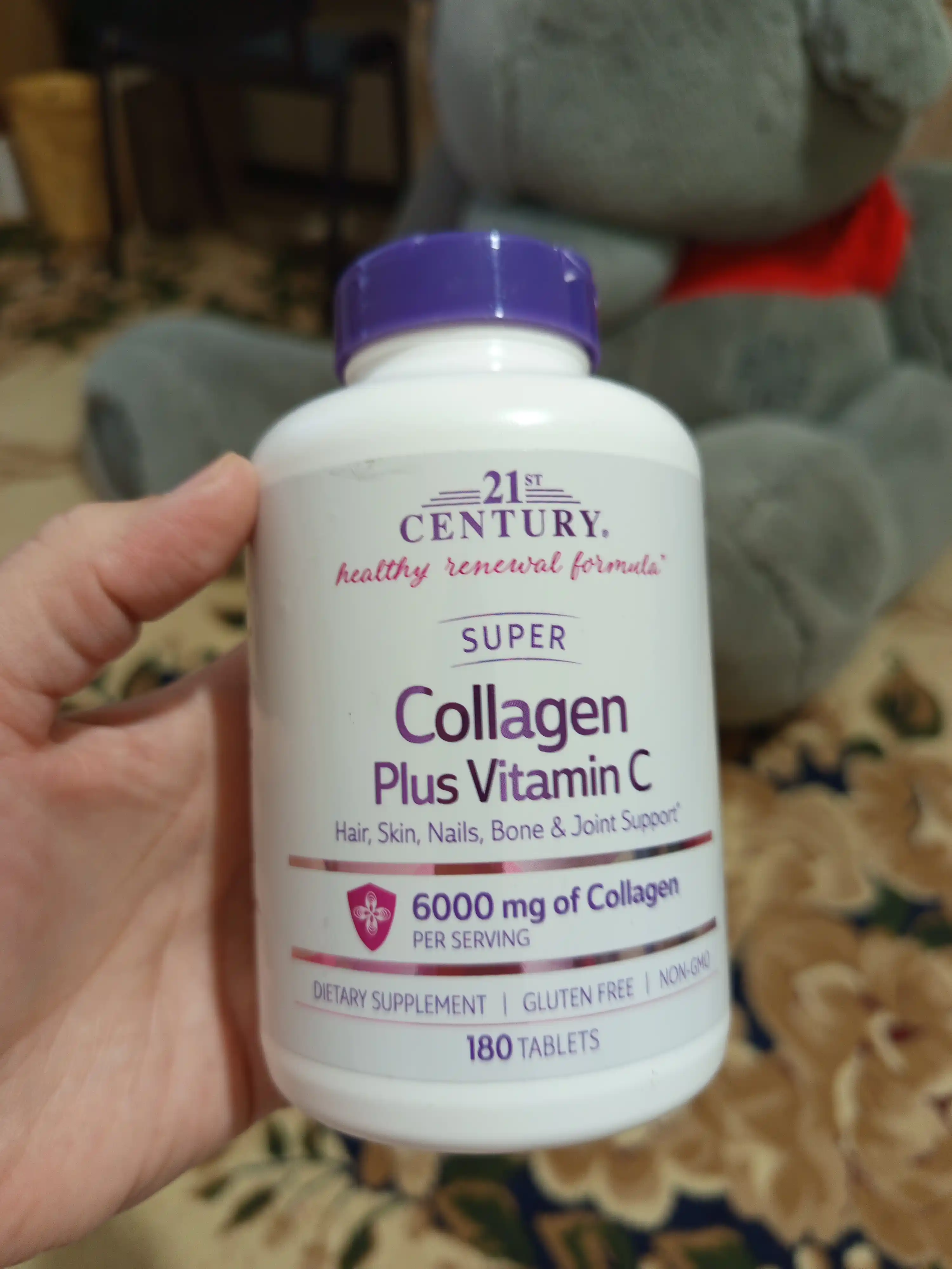 C vitamini bilan kollagen 21st Century, 6000 mg, 180 tabletka