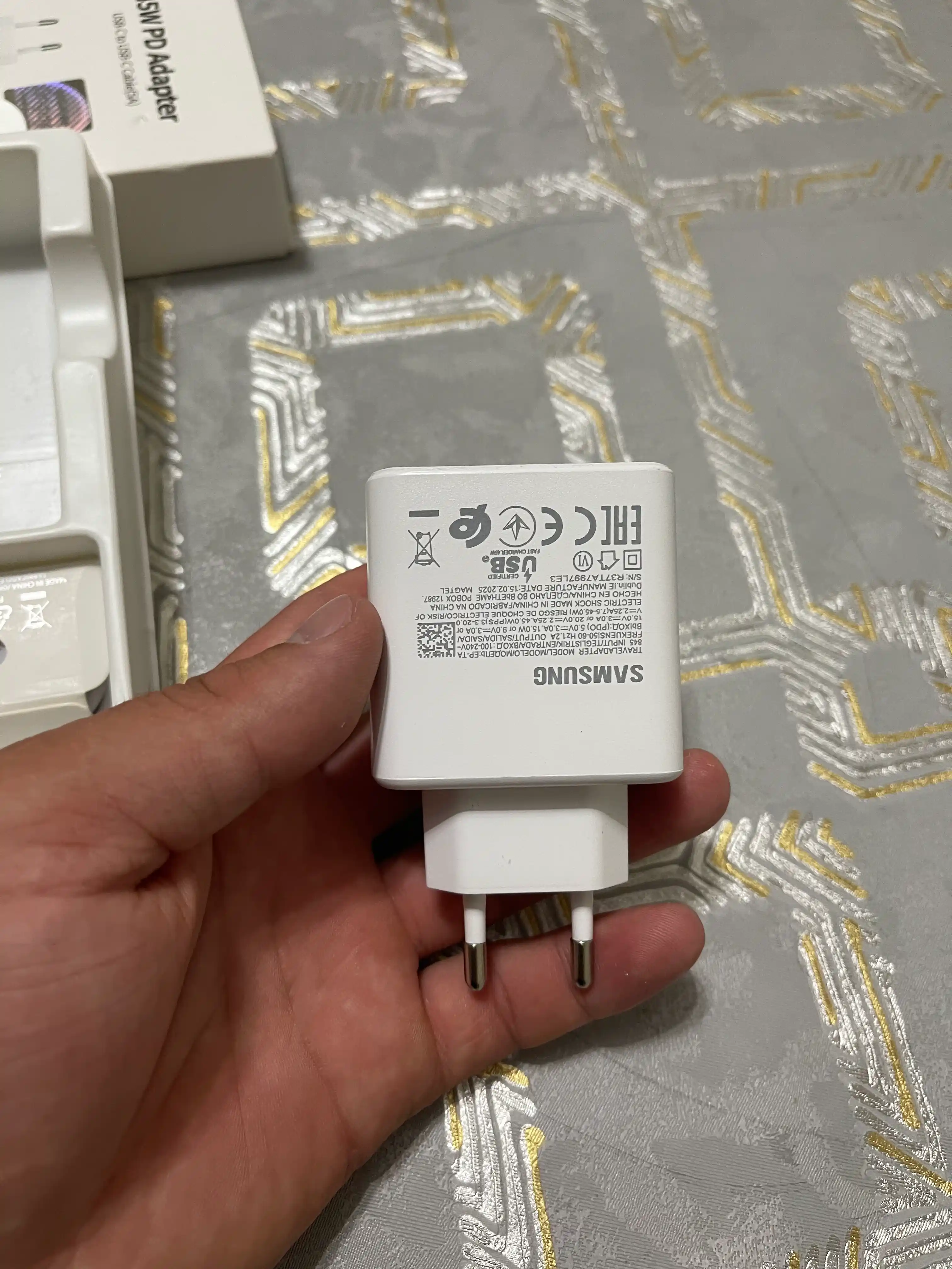 Зарядное устройство, блок питания, кабель Type-C, 45 Вт, 5А