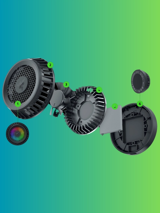 Razer Phone Cooler Chroma игровой кулер для iPhone с RGB-подсветкой и MagSafe