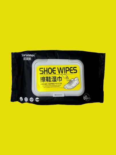 Салфетки для чистки обуви SHOE WIPES, для белой обуви, 60 шт