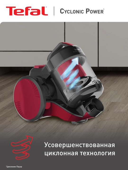 Пылесос с контейнером Tefal Cyclonic Power TW1923RH
