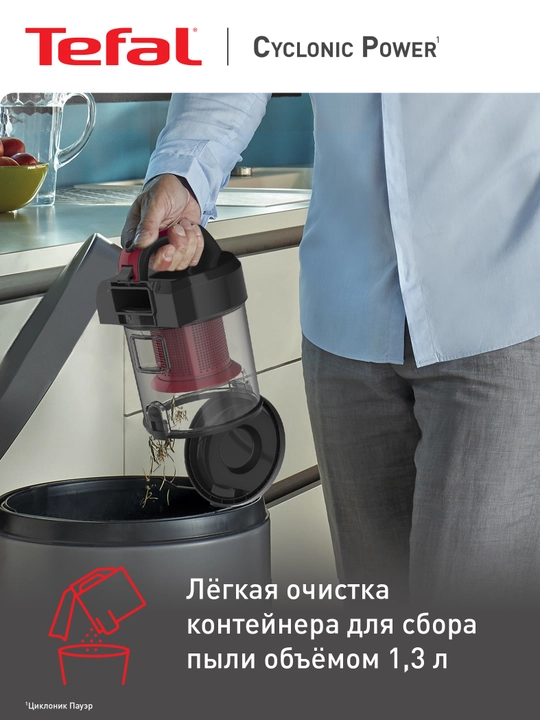 Пылесос с контейнером Tefal Cyclonic Power TW1923RH