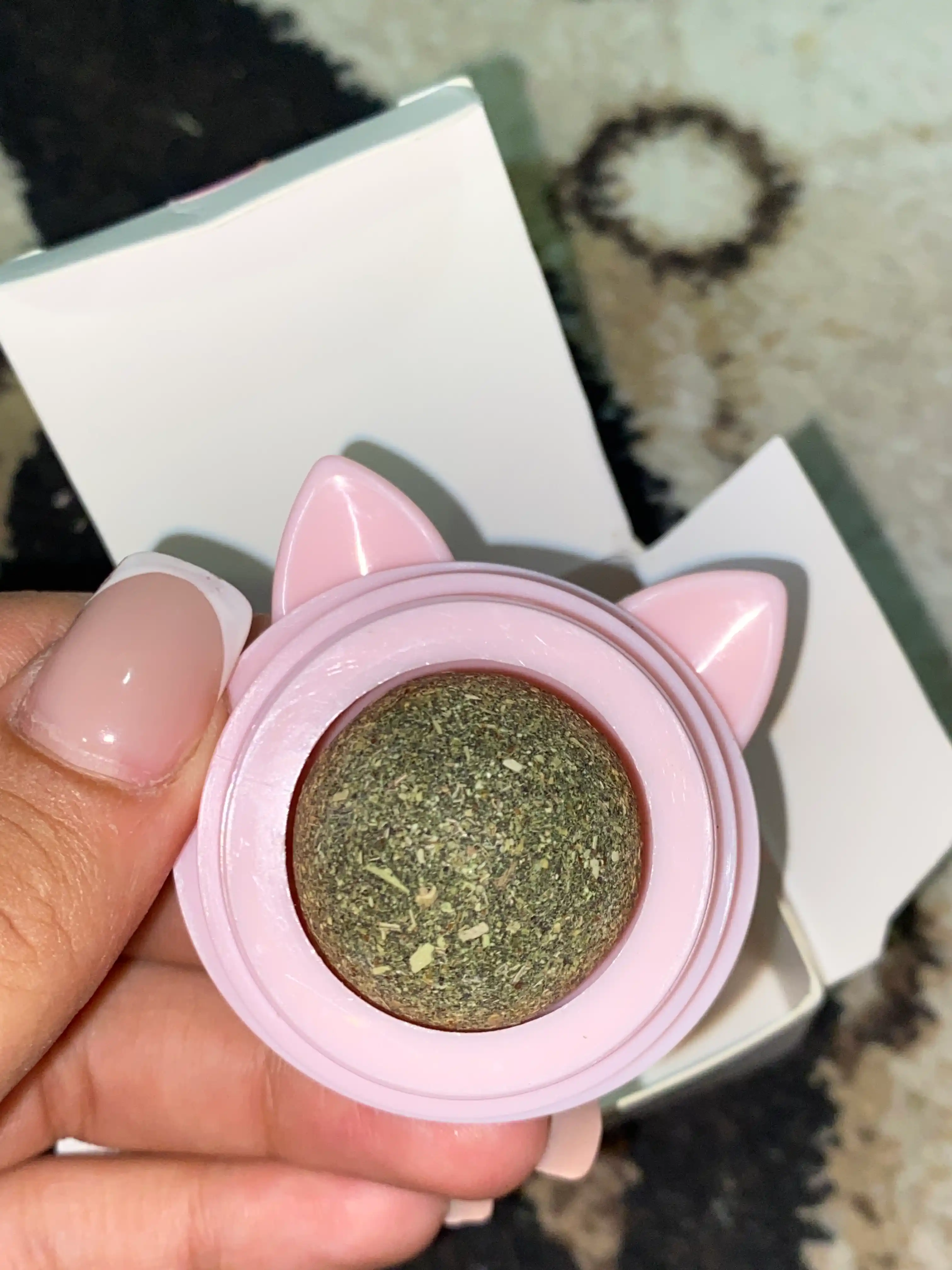 Кошачья мята, игрушка для кошек, шарик  лизун на липучке
