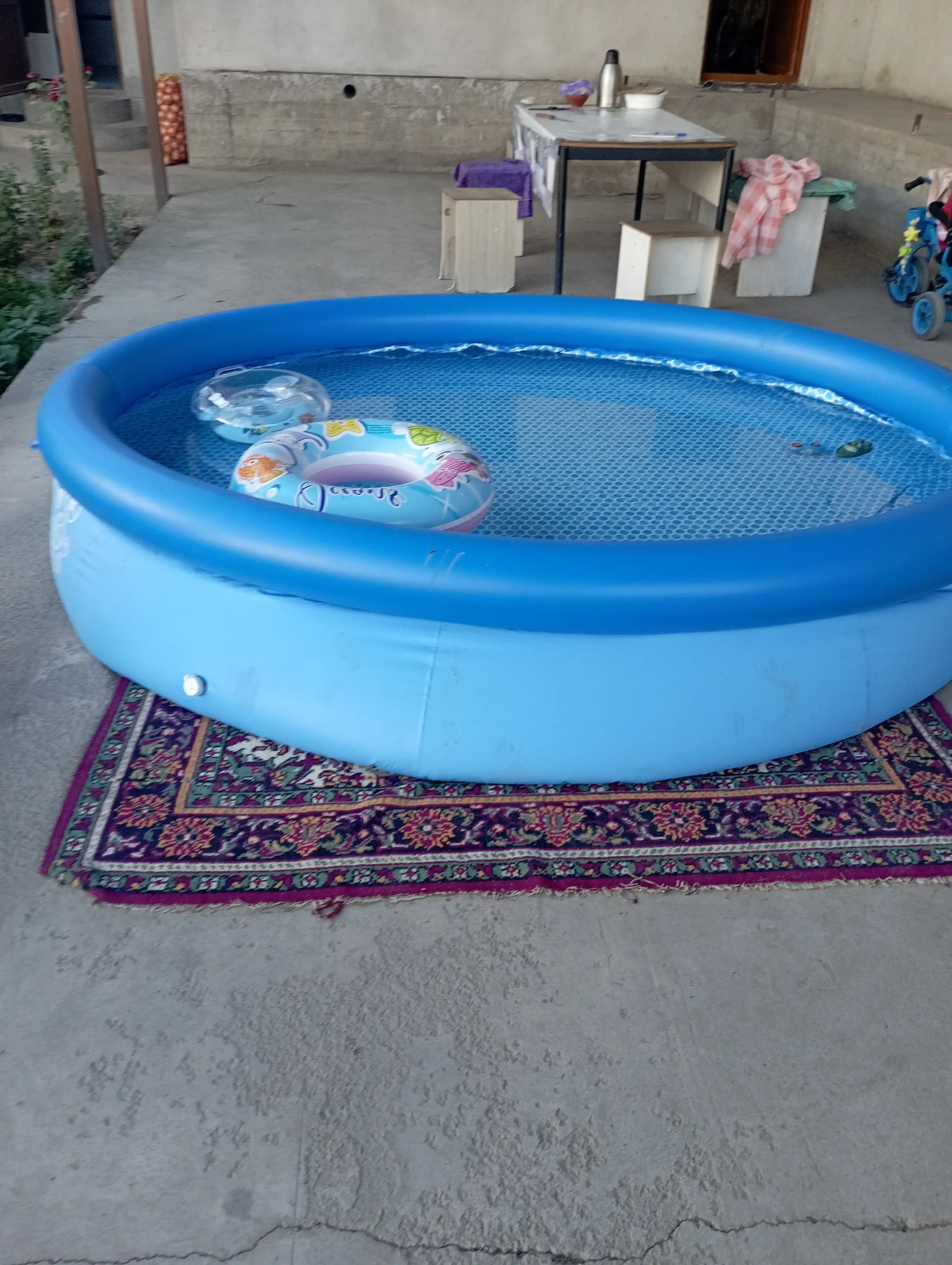 Надувной бассейн Easy Set, 305x76 см, 3853 литра, в комплекте: очки, клей и насос в подарок