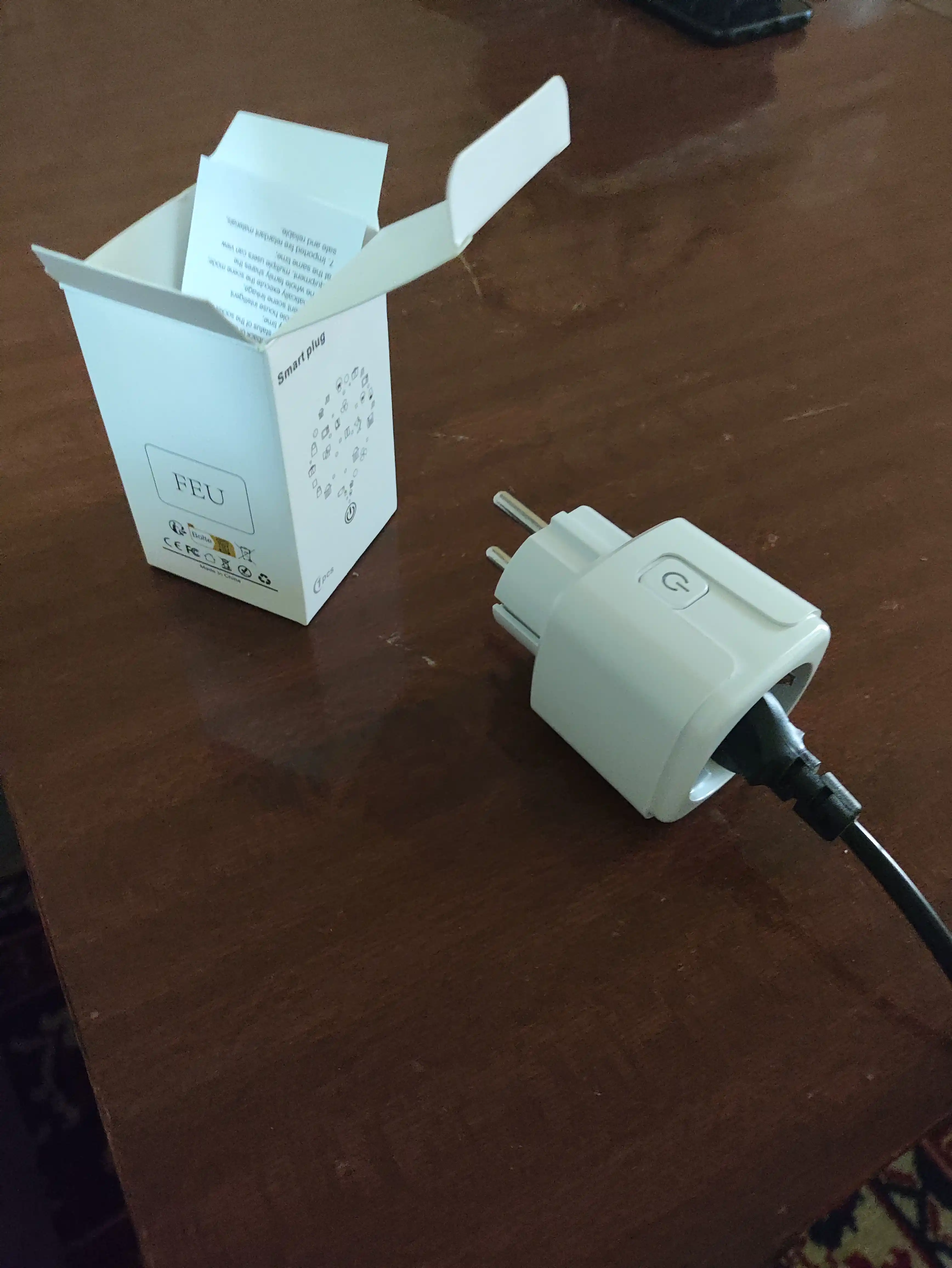 Aqlli rozetka Smart Plug WiFi SMART SOCKET, ovozli boshqaruv va taymer bilan
