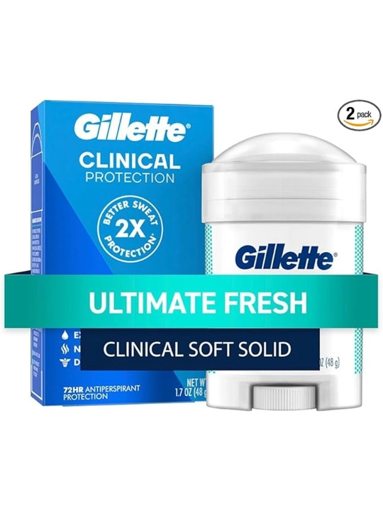 США - Максимальная защита от пота – Gillette Clinical Ultimate Fresh, 48 г  - 